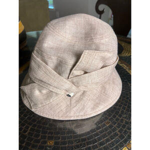 Black Horn Ladies Blush Bucket Hat with Bow Accent | Adjustable One Size